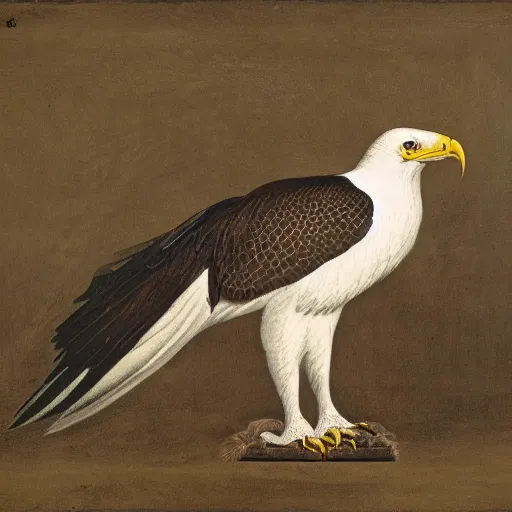 Image similar to gothic portrait of a sneak eagle hybrid