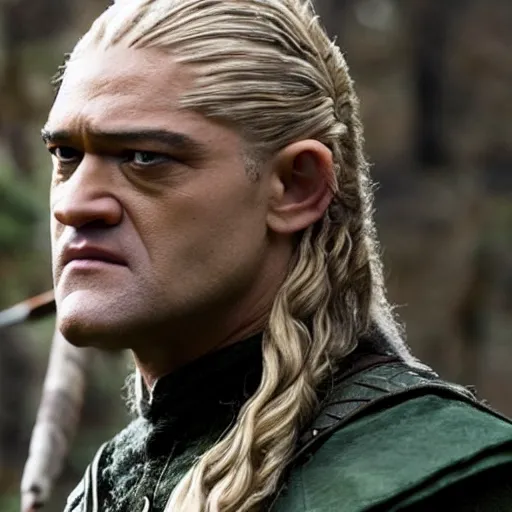 Image similar to Laurence Fishburne as Legolas