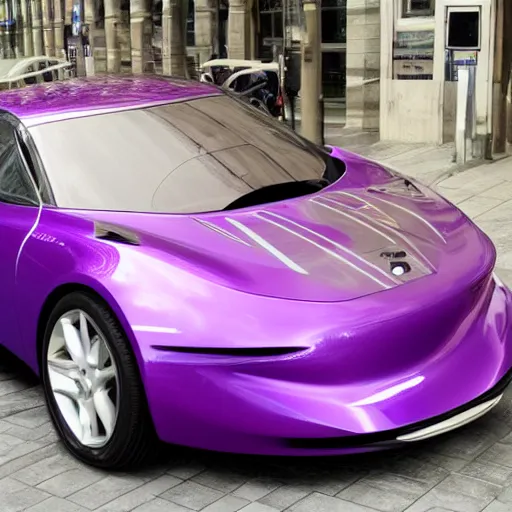 Image similar to Purple car drom the future