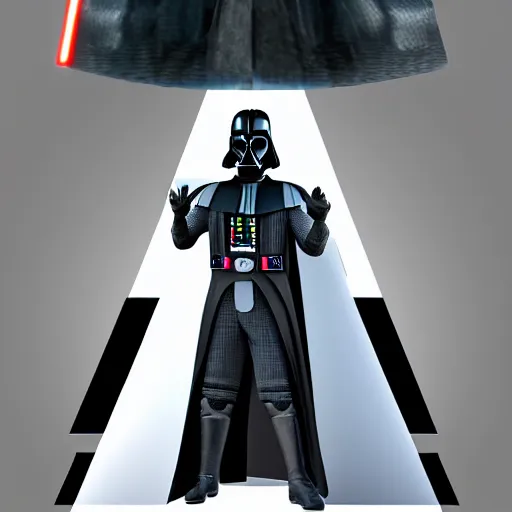 Image similar to darth vader weraing a wedding outfit, ultra details, 8 k