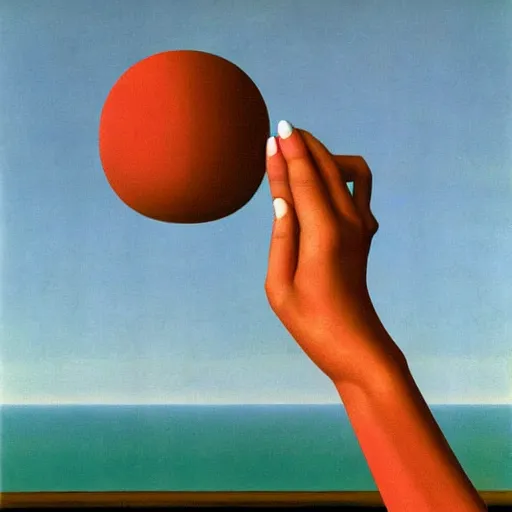 Prompt: unpleasant, painted by rene magritte