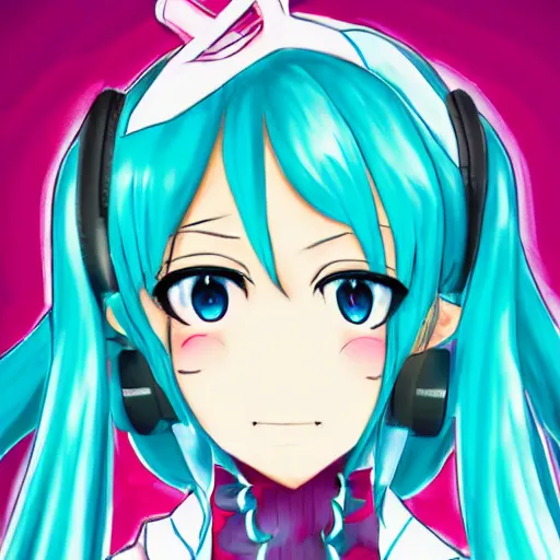 Image similar to Hatsune Miku by Aly Fell