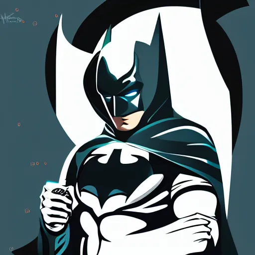 Image similar to vector batman in hoodie, portrait, vaporwave, synthwave, neon, vector graphics, cinematic, volumetric lighting, f 8 aperture, cinematic eastman 5 3 8 4 film