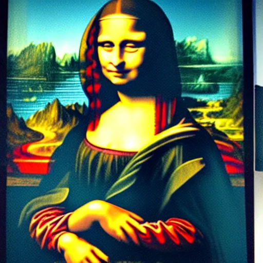 Prompt: lady gaga as mona lisa