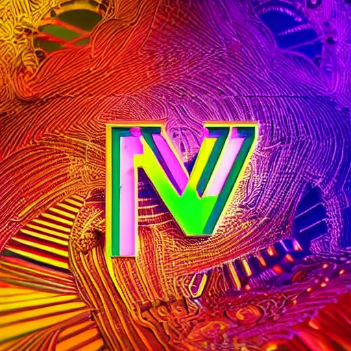 Image similar to a and w vaporwave logo, colorful, digital art, cosmic, 3 d high definition, trending on art station, photorealistic, high resolution, 8 k, octane, hyper detailed, insane details, intricate, elite, ornate, elegant trend, highly detailed and intricate, sharp focus, photography, unreal engine