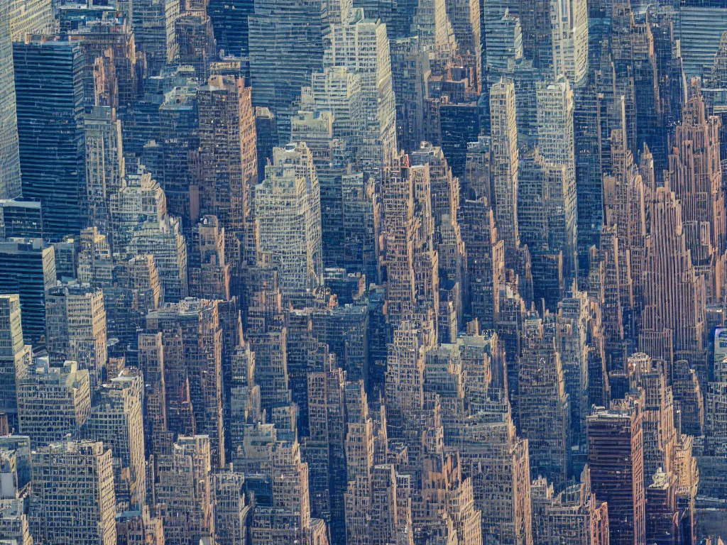 Prompt: 4K HD, high detail photograph, shot with Sigma f/ 4.2 , 250 mm sharp lens, shallow depth of field, subject= New York cityscape, consistent, high detailed light refraction, high level texture render