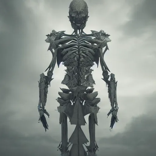 Image similar to vegetal skeletal botanical humanoid armored rune covered armor nanotechnology kryptonite protomolecule utility fog tendrils high contrast cinematic light, mystical shadows, sharp focus, divine realm of gods, octane render