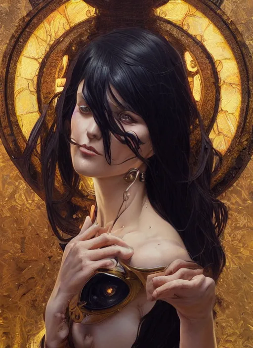 Prompt: symmetry!! nico robin, machine parts embedded into face, intricate, elegant, highly detailed, digital painting, artstation, concept art, smooth, sharp focus, illustration, art by artgerm and greg rutkowski and alphonse mucha, 8 k