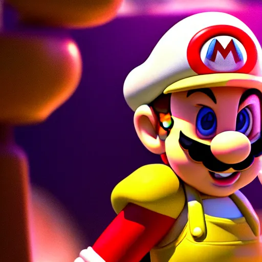 Image similar to amber heard as super mario, highly detailed, extremely high quality, hd, 4 k, 8 k, canon 3 0 0 mm, professional photographer, 4 0 mp, lifelike, top - rated, award winning, realistic, detailed lighting, detailed shadows, sharp, no blur, edited, corrected, trending