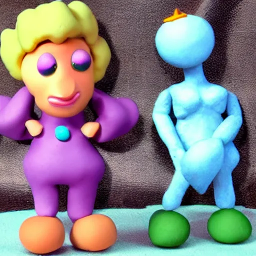 Image similar to claymation peach