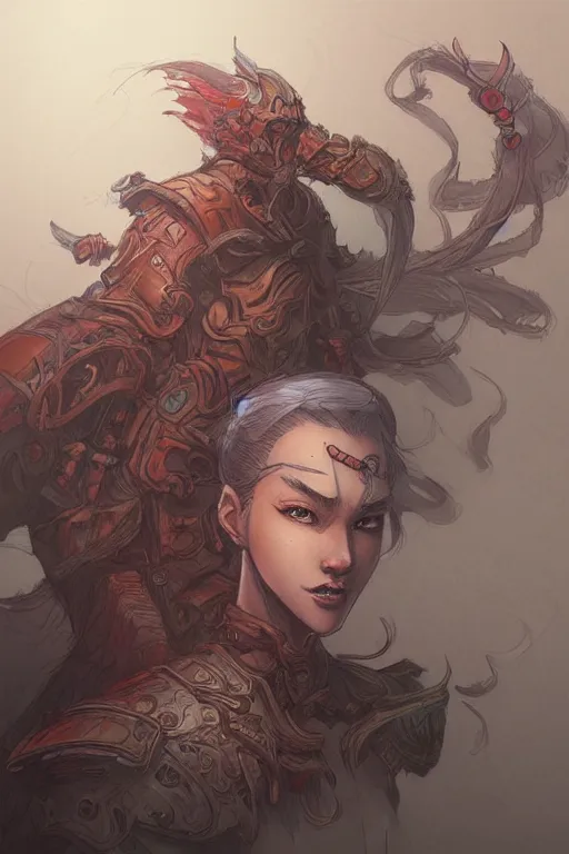 Image similar to cromotea, sketch and art by jacqueline e, color by bo feng lin