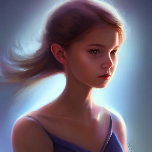 Image similar to 3 / 4 view of a portrait of a girl with wings with wings, confident pose, digital painting, artstation, concept art, smooth, sharp focus, illustration, trending on artstation, highly detailed, concept art, marvel comic, disney, pixar, trending on artstation h 6 4 0