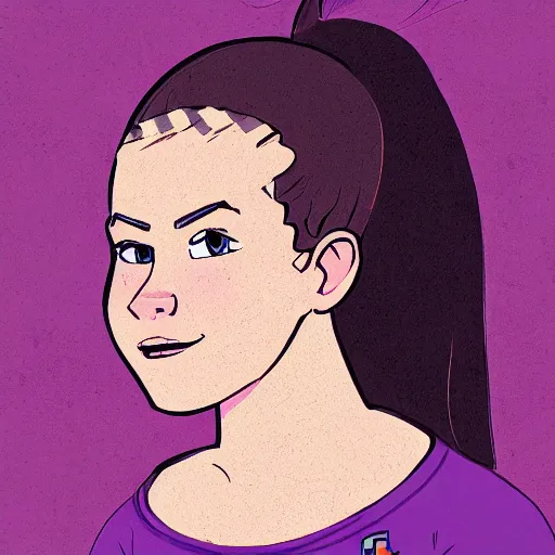 Prompt: a portrait of Mabel pines.