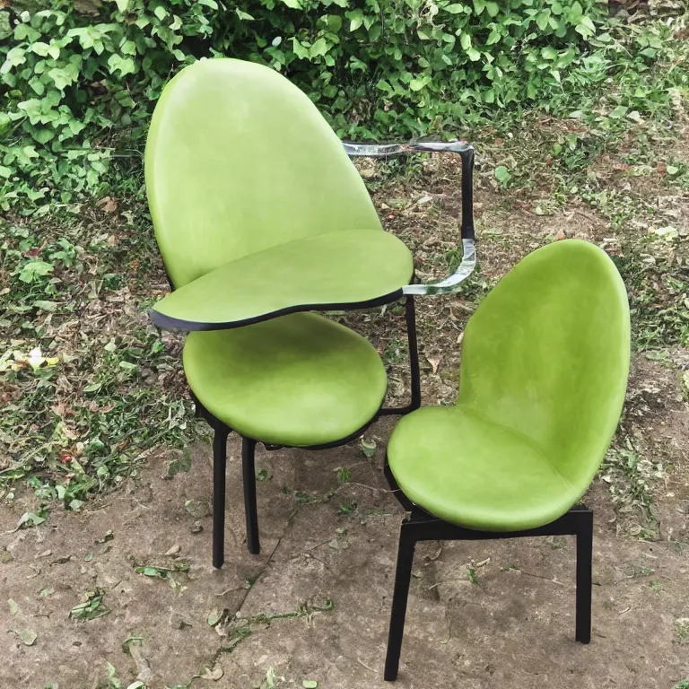 Image similar to realistic avocado chair