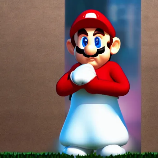 Prompt: priest mario