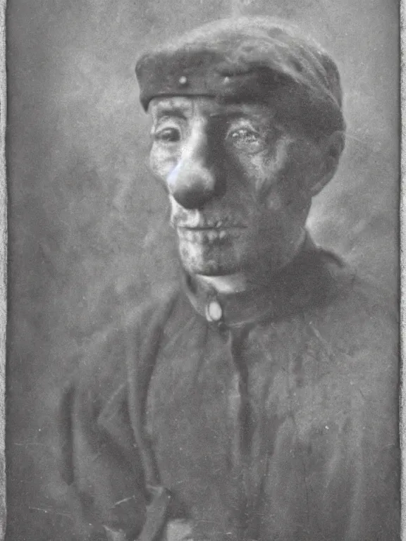 Image similar to portrait of grim reaper, ww1 photo, grainy, high detail, high resolution,