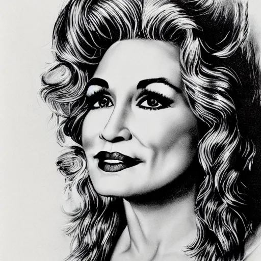 Image similar to young Dolly Parton portrait