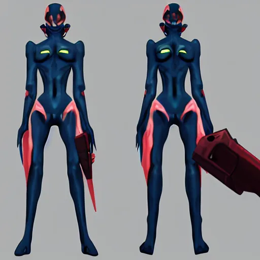 Image similar to demifiend from shin megami tensei iii nocturne in team fortress 2 style