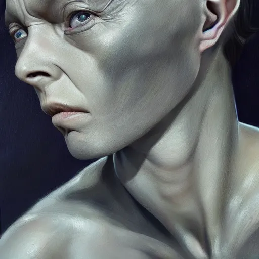 Image similar to sirian grey aliens, oil on canvas, hyperrealism, photo realistic, high detail, artstation