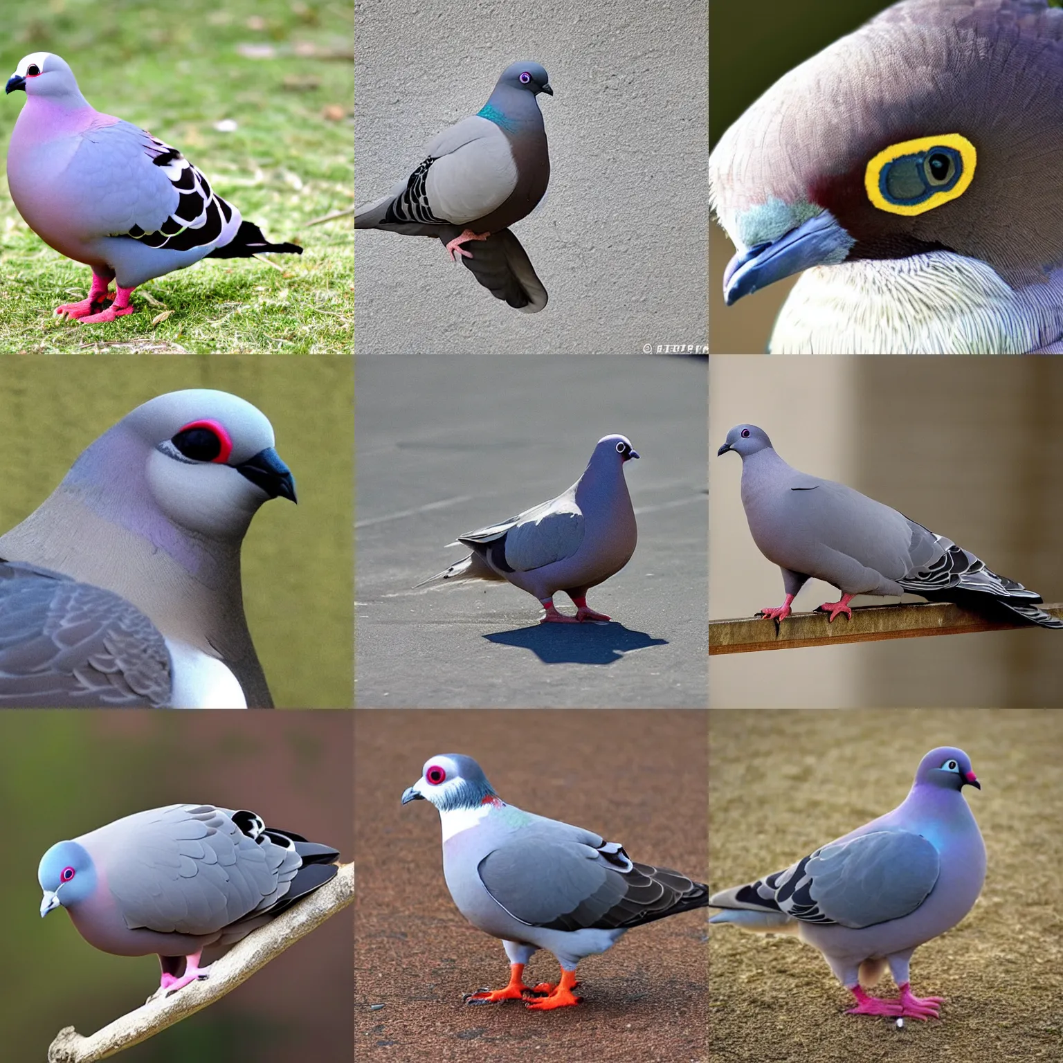 Prompt: extremely accurate perfect pigeon