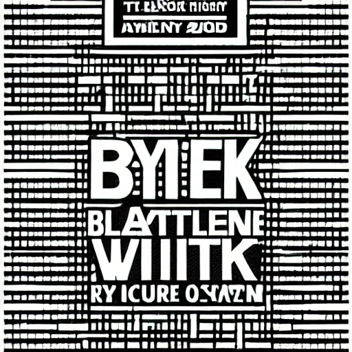 Image similar to black on white graphic poster in style of david rudnick, acid, y 2 k