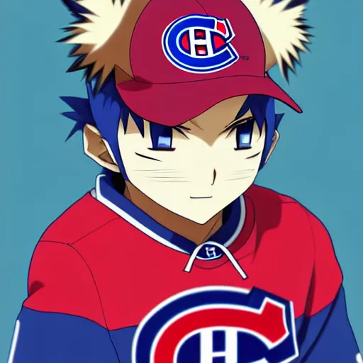Image similar to anime concept Portrait of Habs Montreal Canadiens Mascot as an evolved powerful pokemon, highly detailed anime, smooth, sharp focus, dynamic lighting, intricate, trending on ArtStation, illustration pokemon, art by WLOP