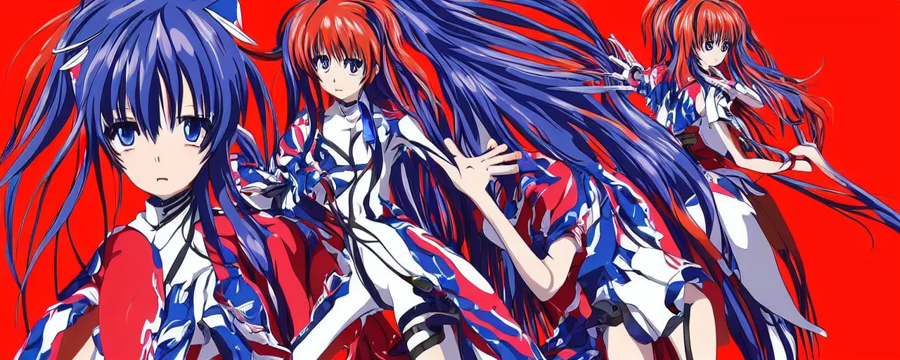 Prompt: “ anime cute and beautiful full body female, evangelion asuka, highly intricate detailed, advanced digital anime art ”