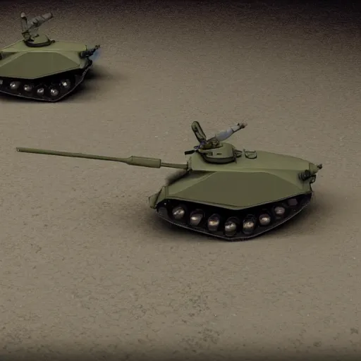 Prompt: concept of walking tanks with the end of the barrel resembling a claw, high resolution