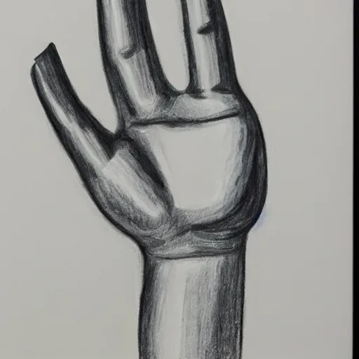 Prompt: drawing hand by marlene dumas