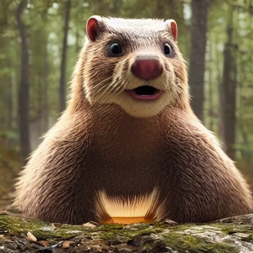 Image similar to hyperrealistic dslr film still of justin bieber disguised as a beaver, large teeth, stunning 8 k octane comprehensive 3 d render, inspired by istvan sandorfi & greg rutkowski & unreal engine, perfect symmetry, dim volumetric cinematic lighting, extremely hyper - detailed, incredibly real lifelike attributes & flesh texture, intricate, masterpiece, artstation, stunning