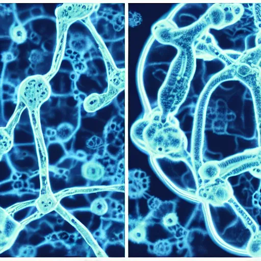 Image similar to microscopy of mitosis except the chromosomes are replaced by tiny human bodies