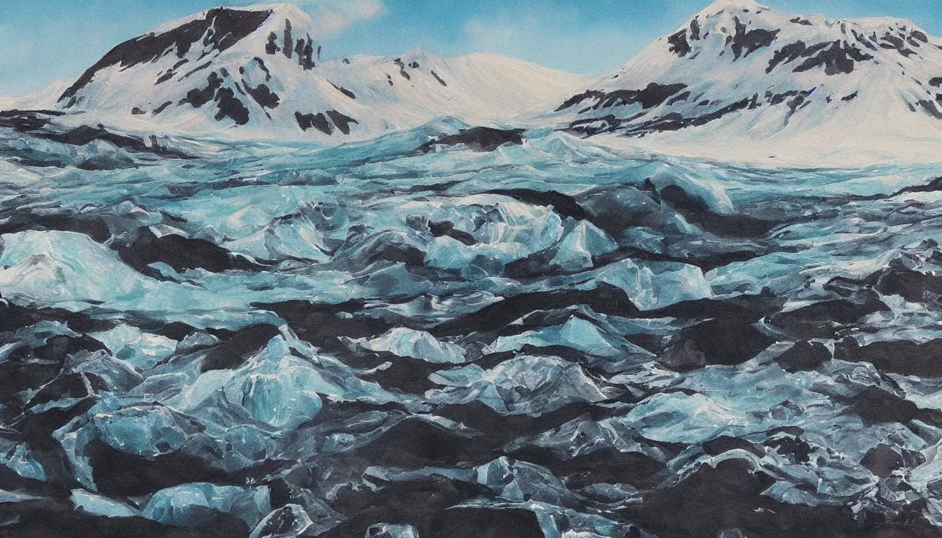 Prompt: iceland, detailed painting