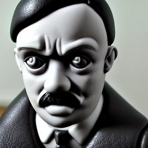 Image similar to adolf hitler made out of polymer clay detailed sculpture trending on artstation