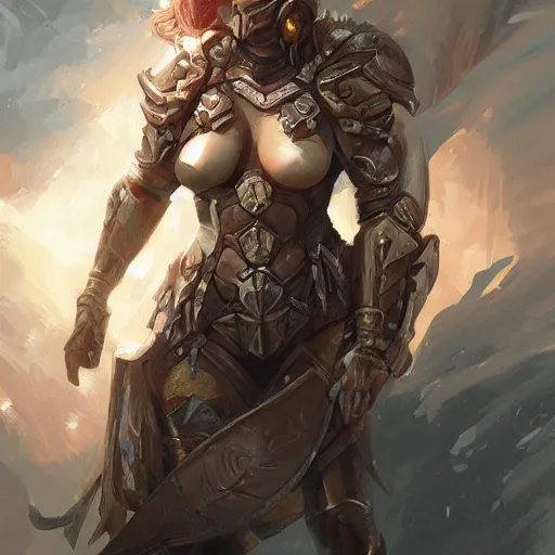 Prompt: portrait of a beautiful female cyclops as an evil paladin in full shining armor, oil painting, digital painting, intricate detail, charcol sketch, artwork by ross tran + craig mullins + raymond swanland, background artwork by steven outram