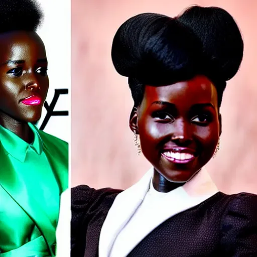 Image similar to a mixture of janelle monae and lupita nyongo