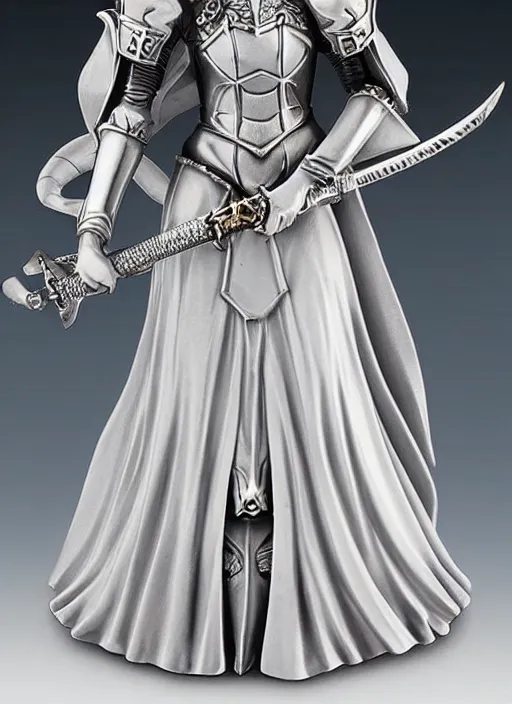 Image similar to 80mm, resin detailed model figure of Alchemy Imperial Princess knight gothic silver