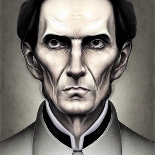 Image similar to portrait of simon bolivar, character design, detailed concept art by fortiche by anton semenov, masterpiece