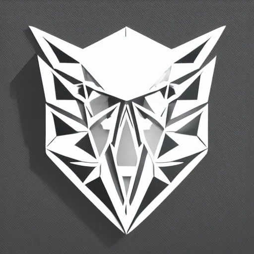 Prompt: 2 dimensional, vector, low poly, clear crystal eagle icon, black background, cgsociety, artstation, octane render