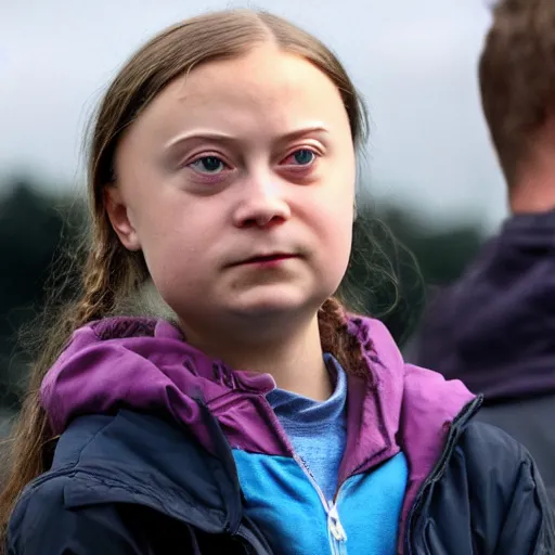 Image similar to greta thunberg is mad