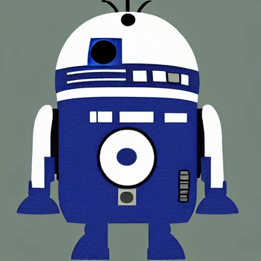 Image similar to minion r 2 d 2