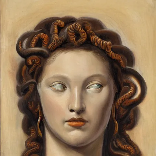 Image similar to portrait of medusa