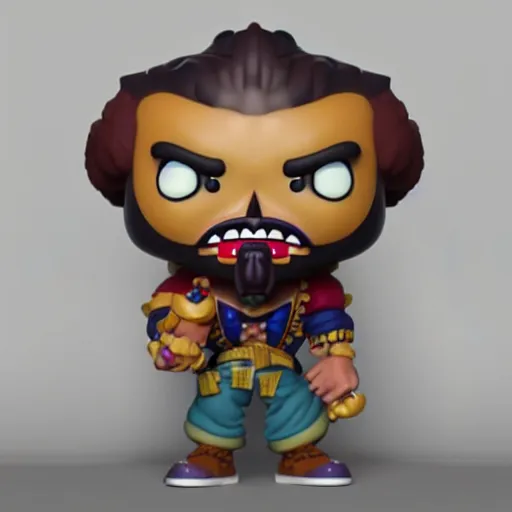 Image similar to LeChuck Funko Pop, cinematic, 8k hd, high quality