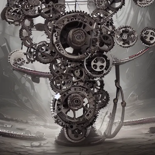 Prompt: a human - kidney made of mechanical gears, highly detailed, digital painting, artstation, concept art, movie still, smooth, sharp focus uhd 8 k