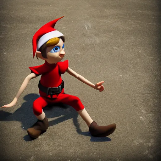 Image similar to doby the elf, clash royal style characters, unreal engine 5, octane render, detailed, cinematografic, cinema 4 d