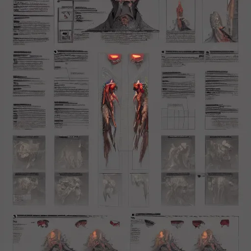 Image similar to arch lich design, character sheet, Moebius, Greg Rutkowski, Zabrocki, Karlkka, Jayison Devadas, Phuoc Quan, trending on Artstation, 8K, ultra wide angle, zenith view, pincushion lens effect.