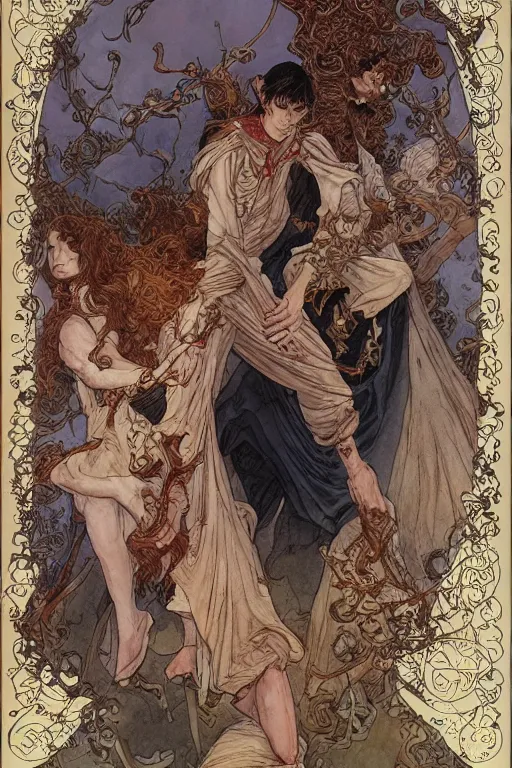 Prompt: three handed god, highly detailed, sharp focus, digital painting, illustration, trending on artstation, by rebecca guay, michael kaluta, charles vess