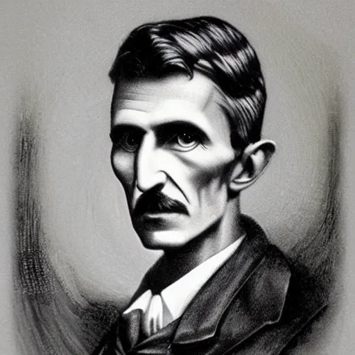 Prompt: Nikola Tesla artwork