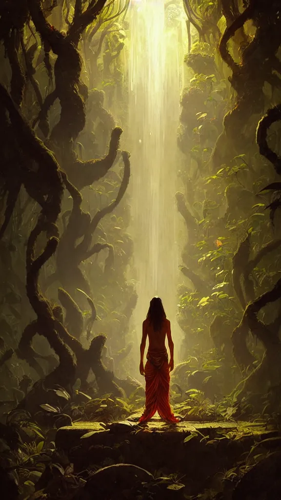 Image similar to The Ayahuasca Spirit, by Greg Rutkowski