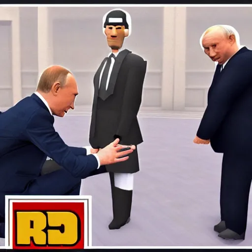 Image similar to Putin in ROBLOX.