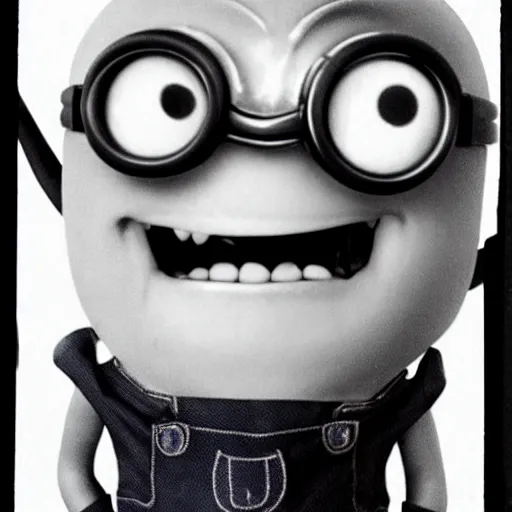 realistic photograph of a creepy evil minion, if it | Stable Diffusion ...